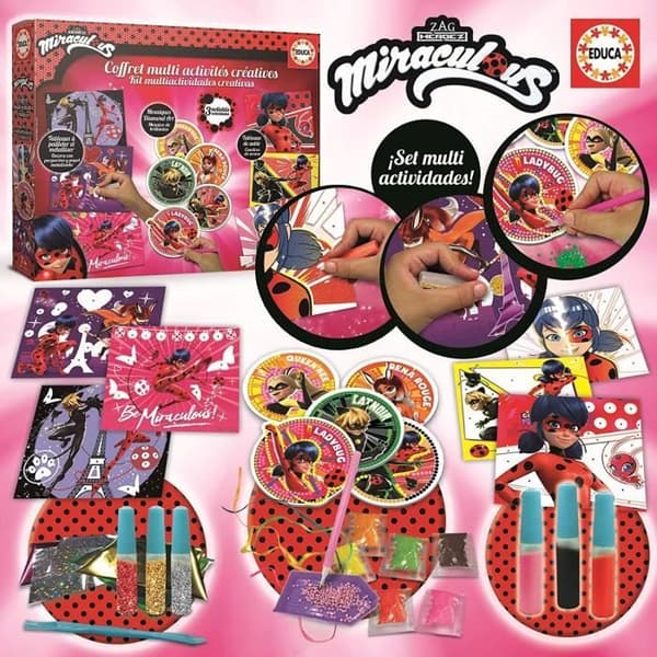 Multi-activity box Miraculous Ladybug - Kreativa hobbyer - EDUCA - 18931