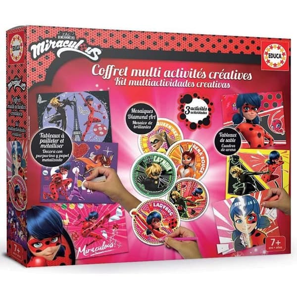 Multi-activity box Miraculous Ladybug - Kreativa hobbyer - EDUCA - 18931
