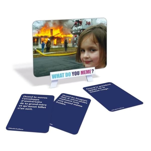 MEGABLEU Partyspel Vad gör du MEME? Fransk utgåva