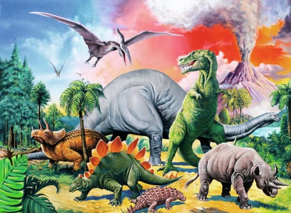 Pussel Dinosaurier 100 bitar