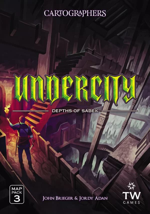 Cartographers: Map Pack 3 - Undercity Depths of Sabek - Brettspil