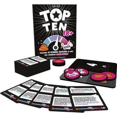 Cocktailspel | Topp tio 18+| Brädspel | från 14 år | 4 till 9 spelare | 30 minuter