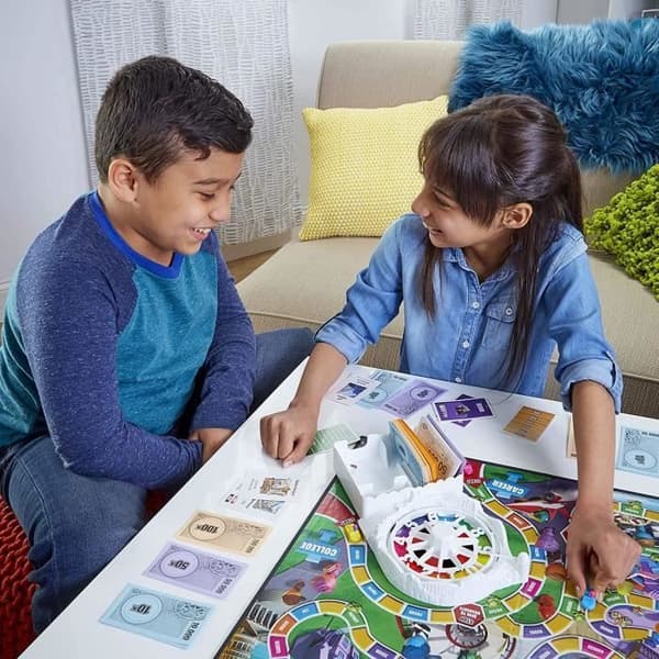 Destinies Livets spel - Brädspel för familjen - 2 till 4 spelare - för barn - från 8 år - med färgade bönder