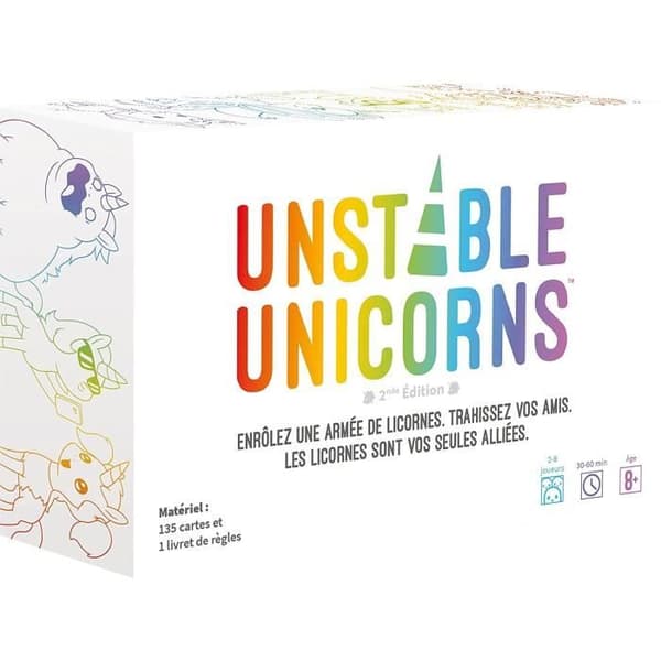 TeeTurtle | Instabila enhörningar | Brädspel | från 8 år | 2 till 8 spelare | 30 till 60 minuter