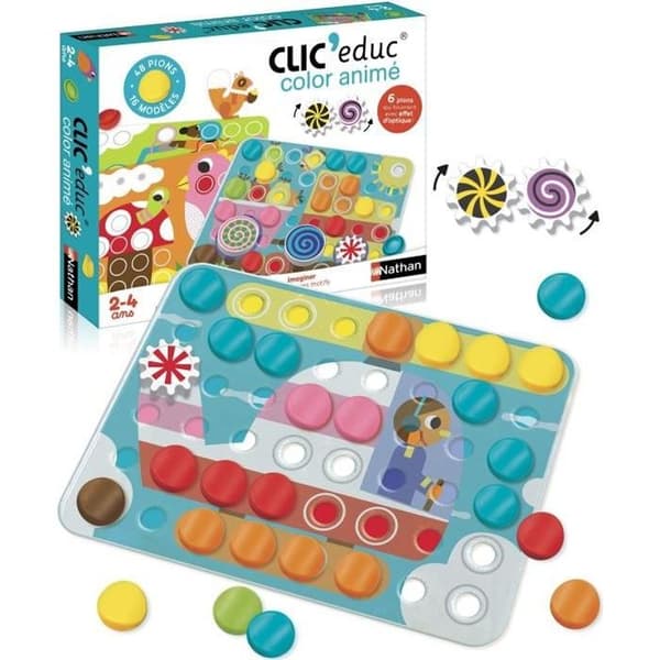 Nathan Clic Educ Färg Animerat pedagogiskt spel