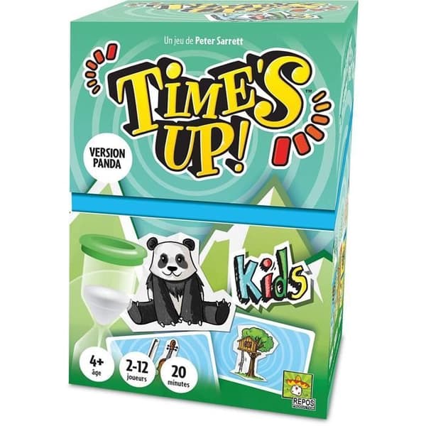 Produktionsvila | Tiden är ute! : Barn - Panda version | Brädspel | Från 4 år | 2 till 12 spelare | 20 minuter