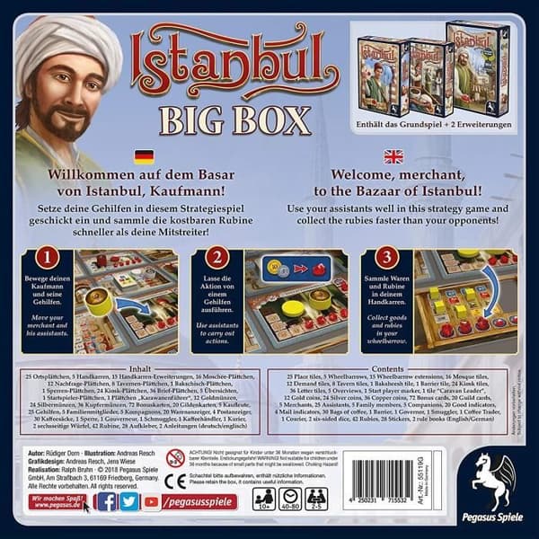 Pegasus Spiele 55119 G Non Istanbul Big Box, Game - 55119G