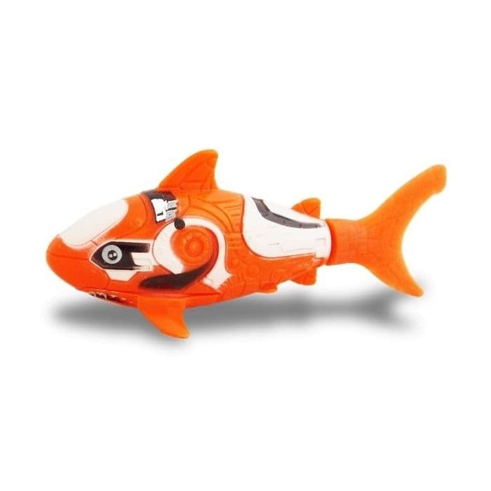 Ledad och animerad fisk som rör sig i kontakt med rött vatten * Mått: 85 x 30 x 30 mm * Material: PVC * Batteri: 2 batterier