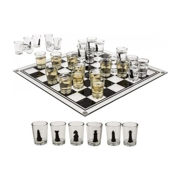 Drickspel i glas - Okänt märke - 32 shotglas pjäser - Brädspel - 2 spelare eller fler