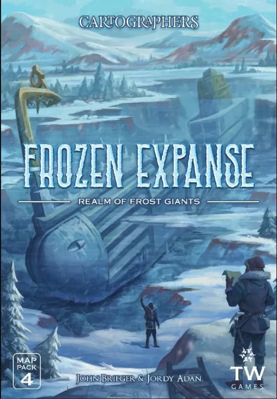 Cartographers: Map Pack 4 - Frozen Expanse - Realm of Frost Giants - Brädspel