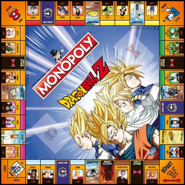 Brädspel - VINNANDE RÖTTER - Monopol Dragon Ball Z - Legendariska krigare - Fastighetsförvaltning
