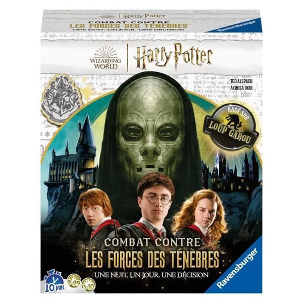 Harry Potter-brädspel Kämpa mot mörkrets krafter, baserat på Werewolf-spelet, Ages 9 and up, Ravensburger, 27354