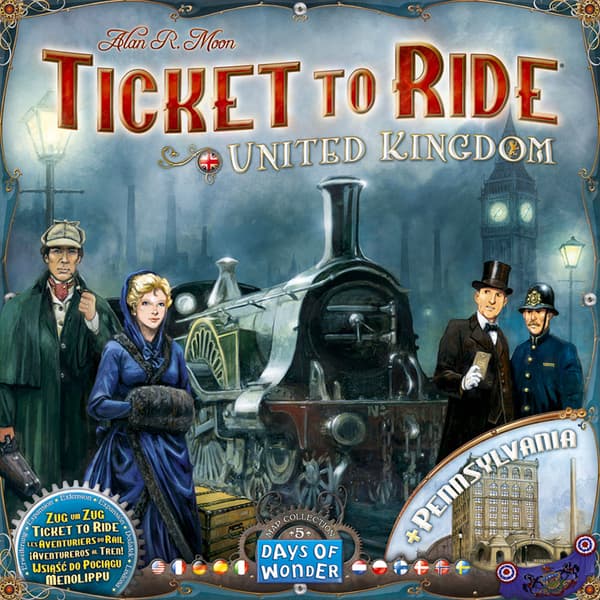 Ticket To Ride Expansion UK, Pennsylvania