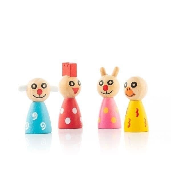 Brädspel - Montessori - Smådjurshästar - Hopfällbar bräda - Trä
