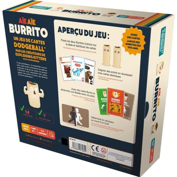 Asmodee - Aie Aie Burrito - Ålder: 7+ - Antal spelare: 2-6