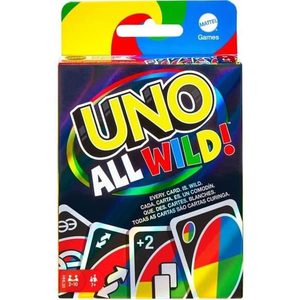 Mattel Games - Uno All Wild - Familjekortspel - Från 7 år