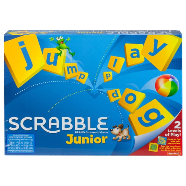 Scrabble Junior Board Game 2 Levels Of Play!
