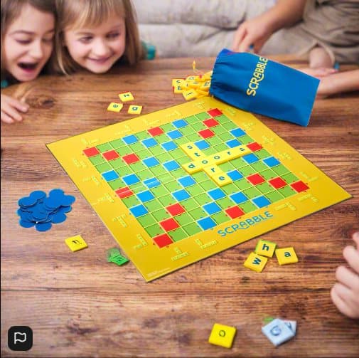 Scrabble Junior Board Game 2 Levels Of Play!