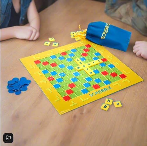 Scrabble Junior Board Game 2 Levels Of Play!