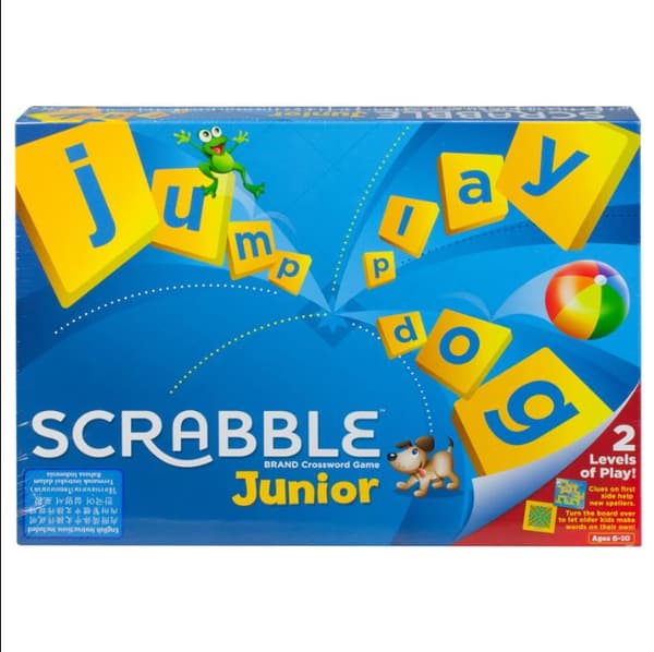 Scrabble Junior Board Game 2 Levels Of Play!