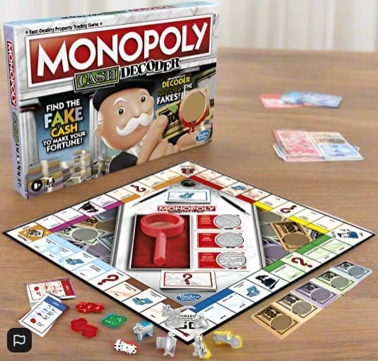 Monopoly Cash Decoder Family Board Game