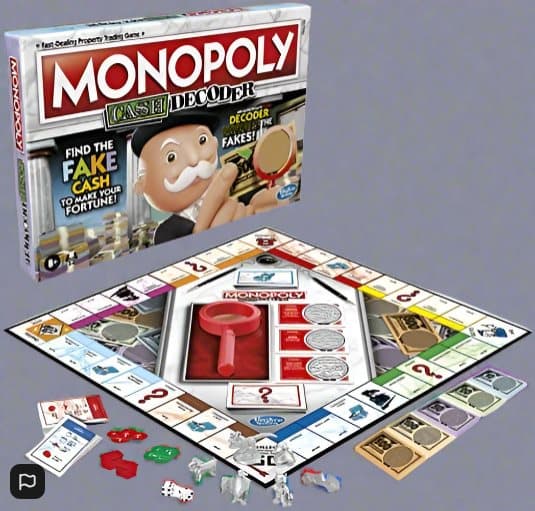 Monopoly Cash Decoder Family Board Game