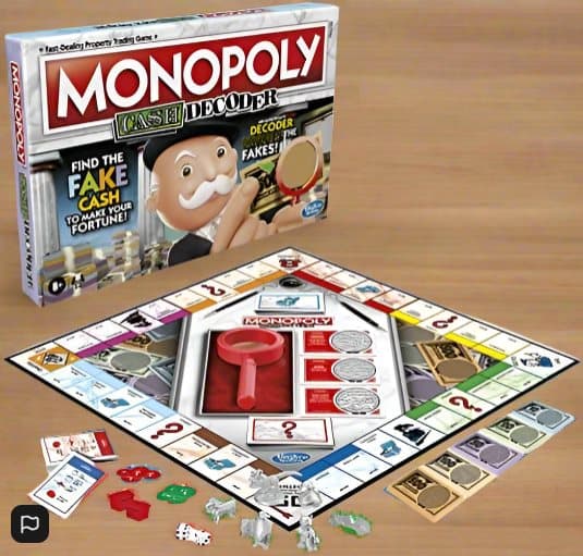 Monopoly Cash Decoder Family Board Game