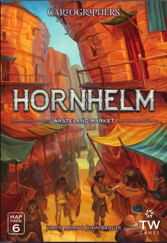 Cartographers: Map Pack 6 - Hornhelm: Wasteland Market - Brætspil