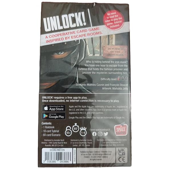 Unlock!: The Escape Room Game – In Pursuit of the Iron Mask