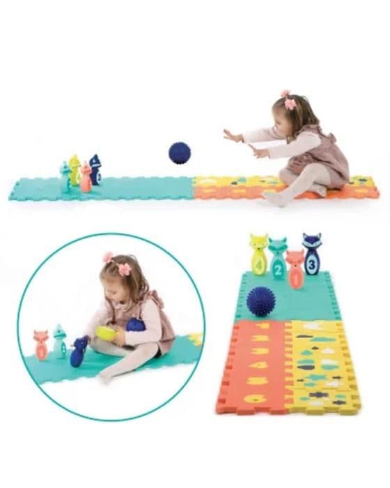 LUDI - ACTIVITY BOX Mattor, käglor och Former - Från 10 månader