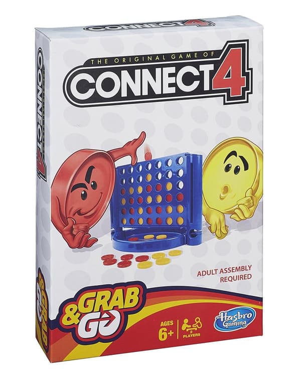 Connect 4 Grab and Go Game - Travel Game Size