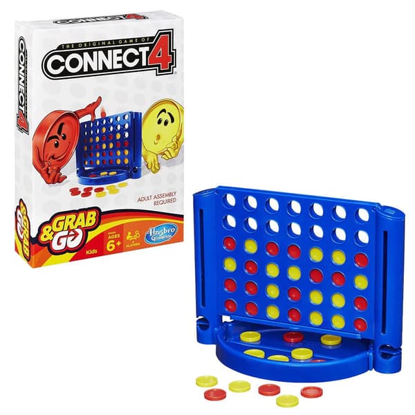 Connect 4 Grab and Go Game - Travel Game Size