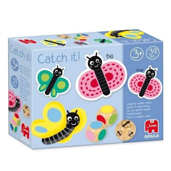 Brädspel - GOULA - Catch It Butterfly - Visuell hastighet och igenkänning - Barn - Unik färg