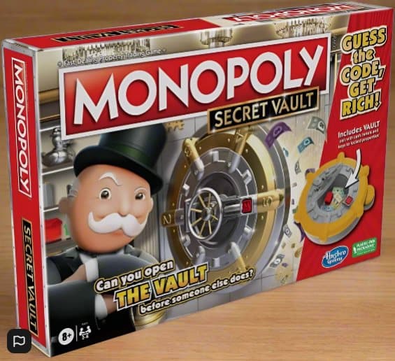 Monopoly Secret Vault Board Game
