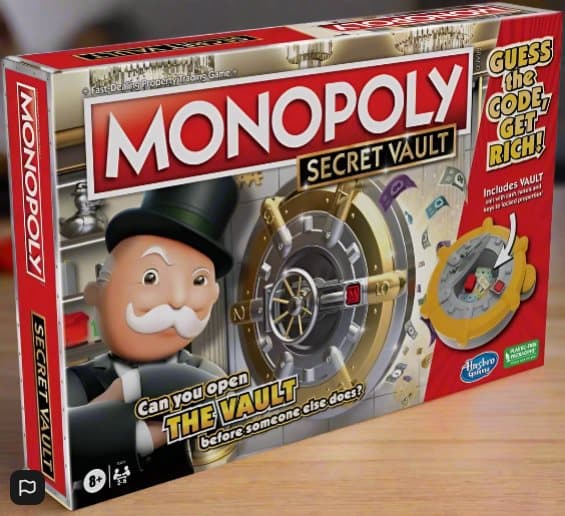 Monopoly Secret Vault Board Game