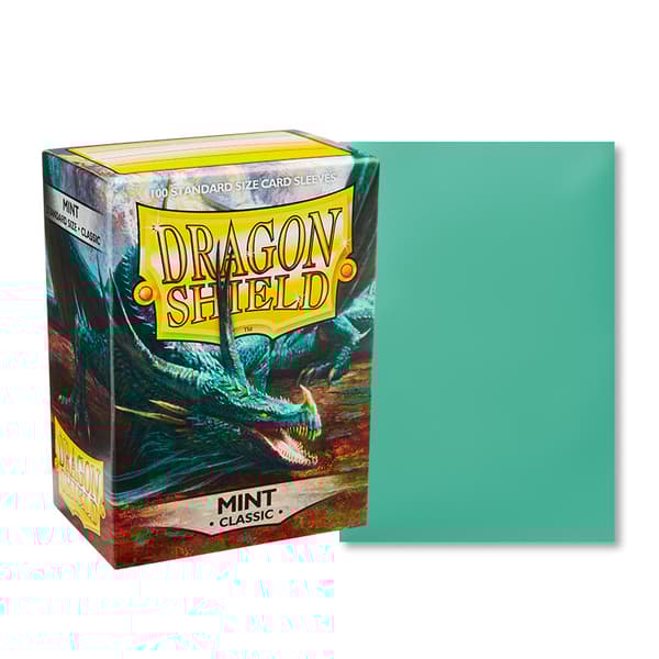 Plastfickor - Dragon Shield - Classic Mint (100 st, 63x88mm) - BrÃ¦tspil