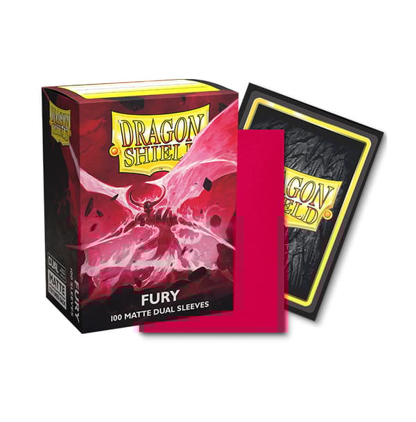 Plastfickor - Dragon Shield - Matte Dual Fury (100 st, 63x88mm) - Brettspil