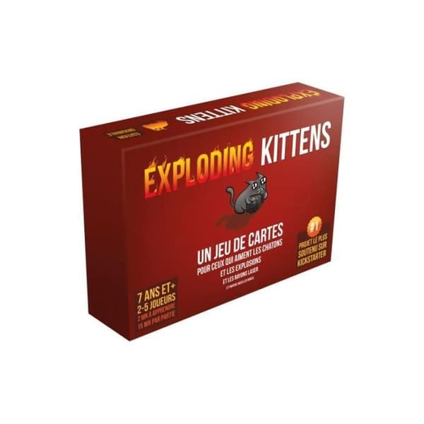 Asmodee - Exploding Kittens: The Basic Game (2022 Edition) - Brädspel - Från 7 år - 2 till 5 spelare - 15 min