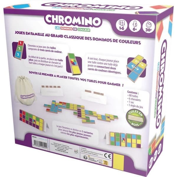 Chromino Colored Domino Game - Asmodee - Brädspel - Brädspel - Blandat - Från 8 år
