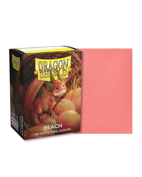 Plastfickor - Dragon Shield - Matte Dual Peach (100 st, 63x88mm) - Brætspil