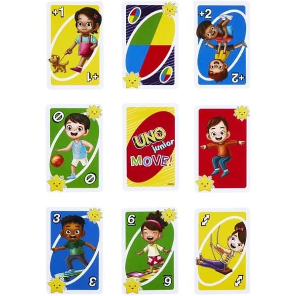 Mattel Games - UNO-UNO Junior Move!-Children's Card Game HNN03
