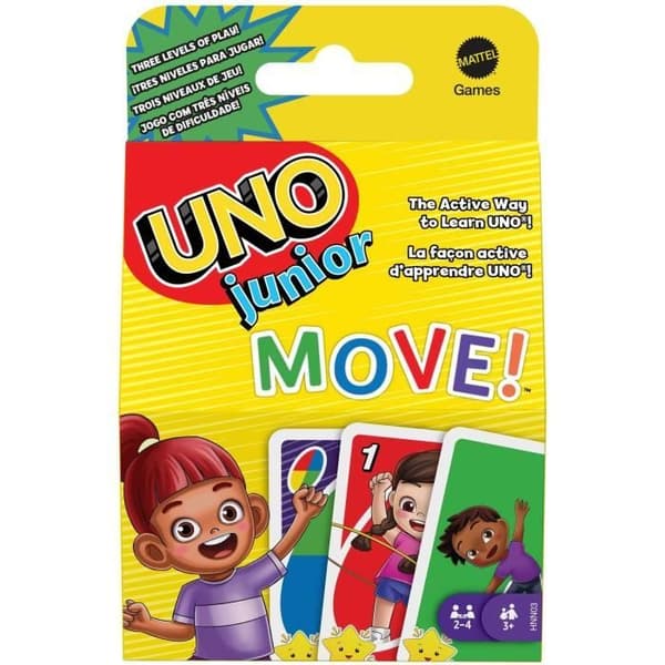 Mattel Games - UNO-UNO Junior Move!-Children's Card Game HNN03