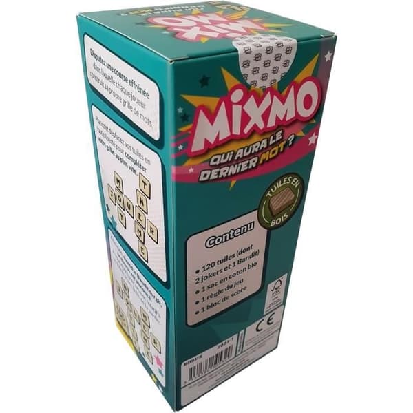 Mixmo brädspel - Asmodee - 2 till 6 spelare - Från 8 år - Bygg ditt ordrutnät