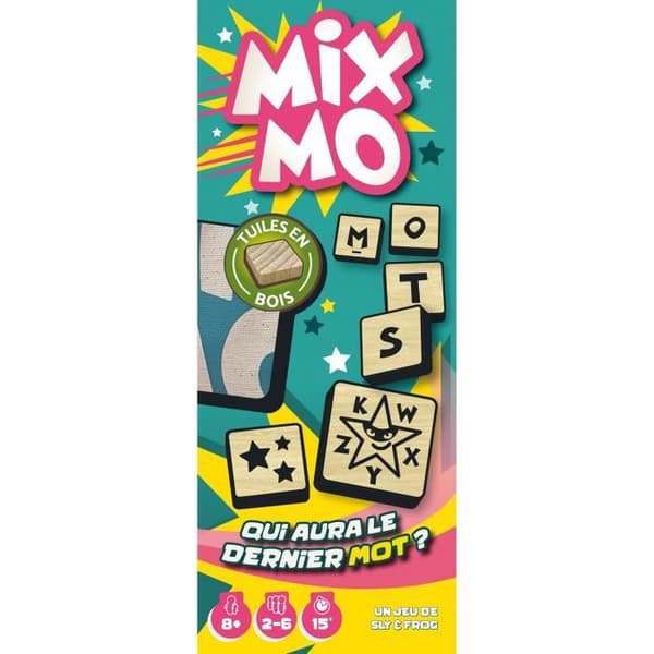Mixmo brädspel - Asmodee - 2 till 6 spelare - Från 8 år - Bygg ditt ordrutnät