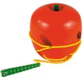 Miniatyrbild 1 av 4: Pedagogiskt snörningsspel i trä för motorik Montessori Apple