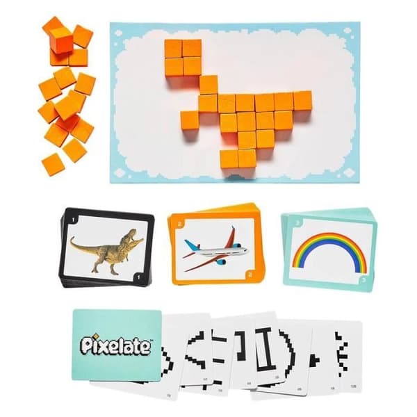 Ridley's Games Pixelate Orange Wood/Paper Game