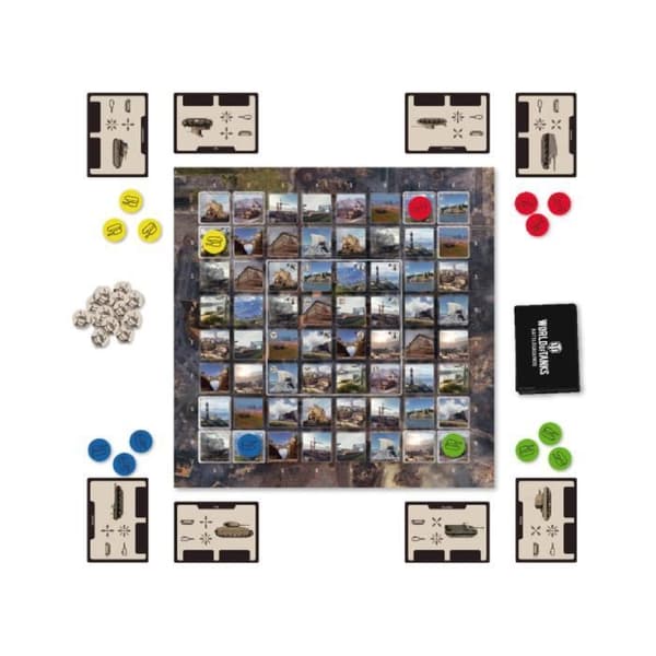 TM TOYS KRE9648 World of Tanks Battlegrounds Brädspel 2 - 4 spelare Strategisk familj Barn PL CZ SK