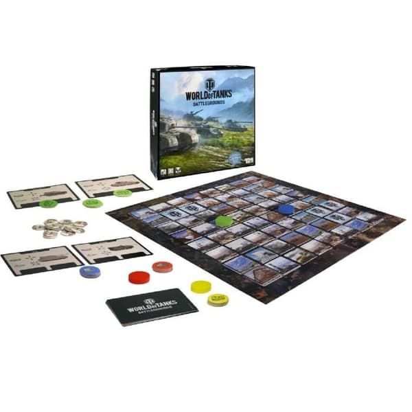 TM TOYS KRE9648 World of Tanks Battlegrounds Brädspel 2 - 4 spelare Strategisk familj Barn PL CZ SK