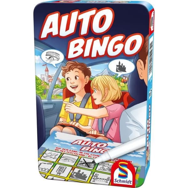 Auto-Bingo brädspel - SCHMIDT SPIELE - Att resa samtidigt som du har roligt