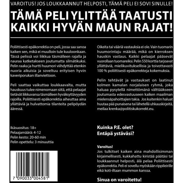 Poliittisesti Epäkorrektia -partypeli
